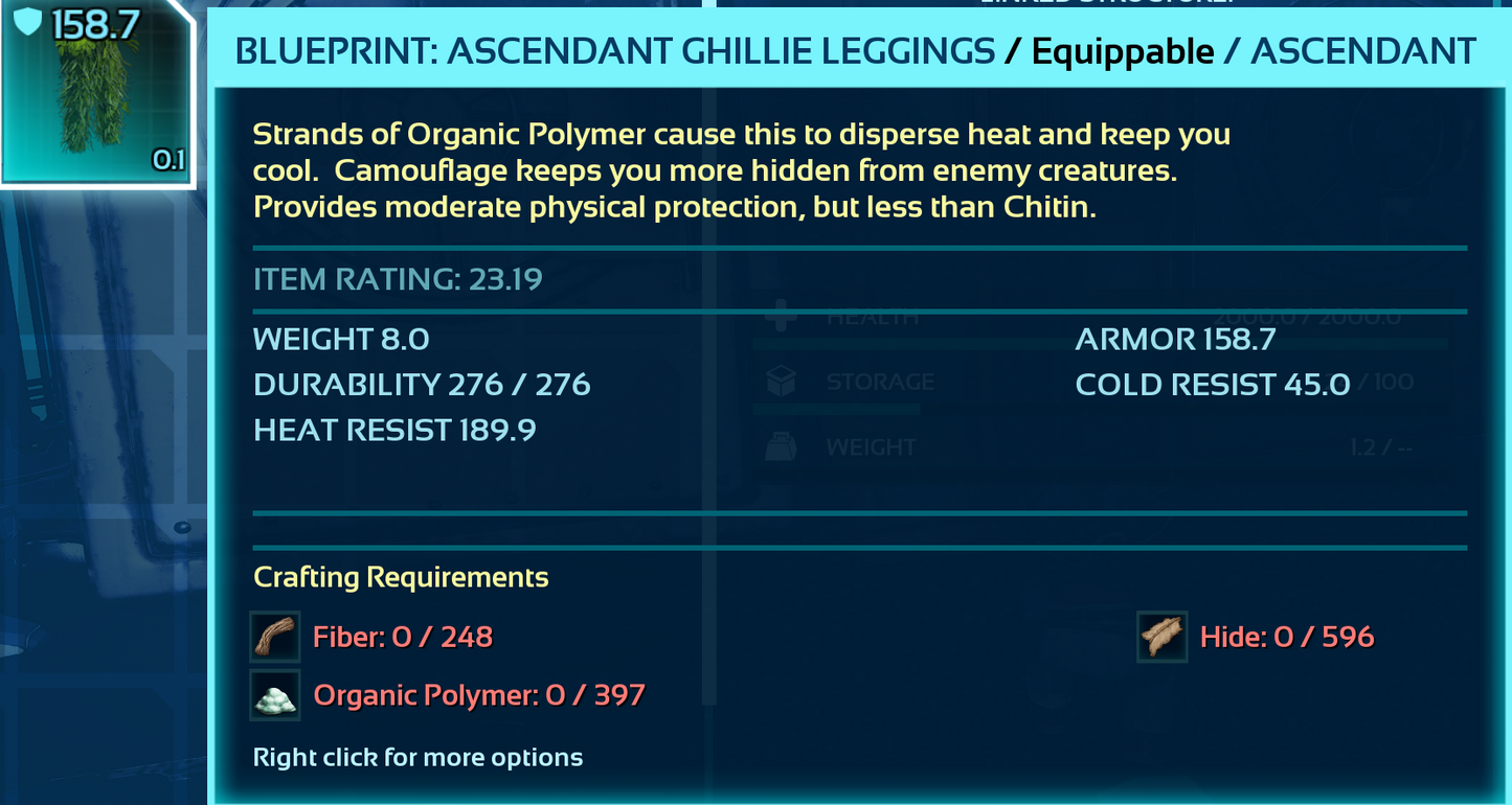 Ghillie Armor Blueprint Bp's