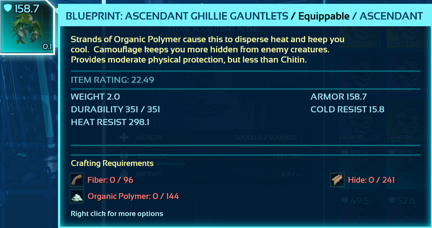 Ghillie Armor Blueprint Bp's