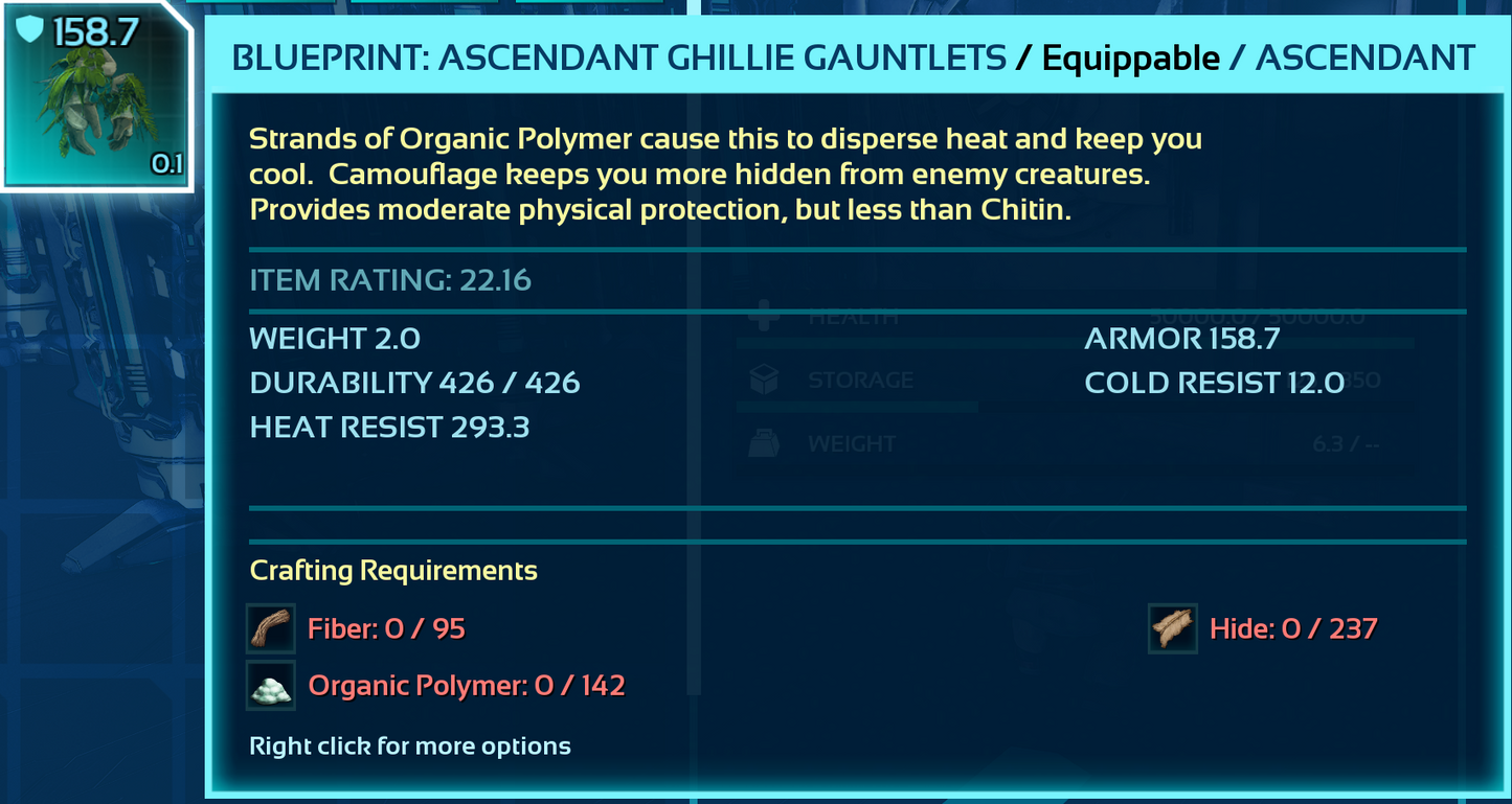 Ghillie Armor Blueprint Bp's