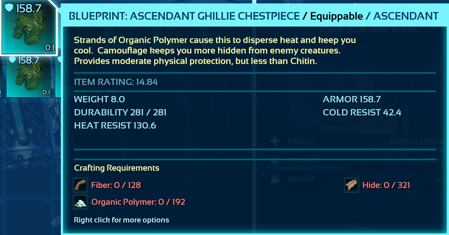 Ghillie Armor Blueprint Bp's