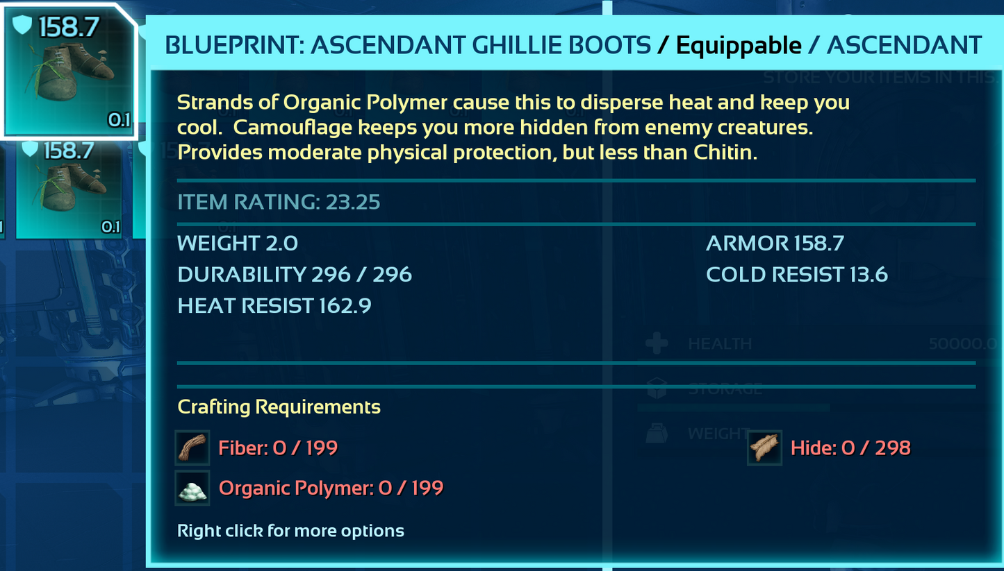 Ghillie Armor Blueprint Bp's