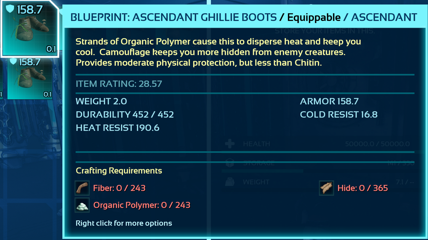 Ghillie Armor Blueprint Bp's