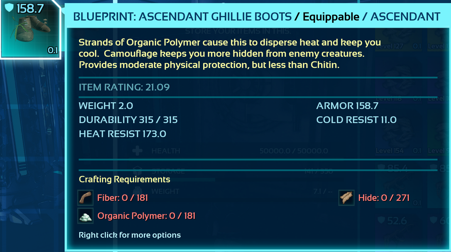 Ghillie Armor Blueprint Bp's