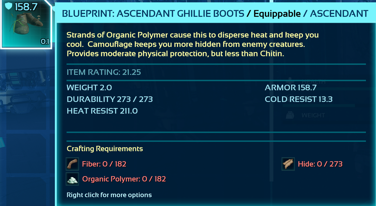Ghillie Armor Blueprint Bp's