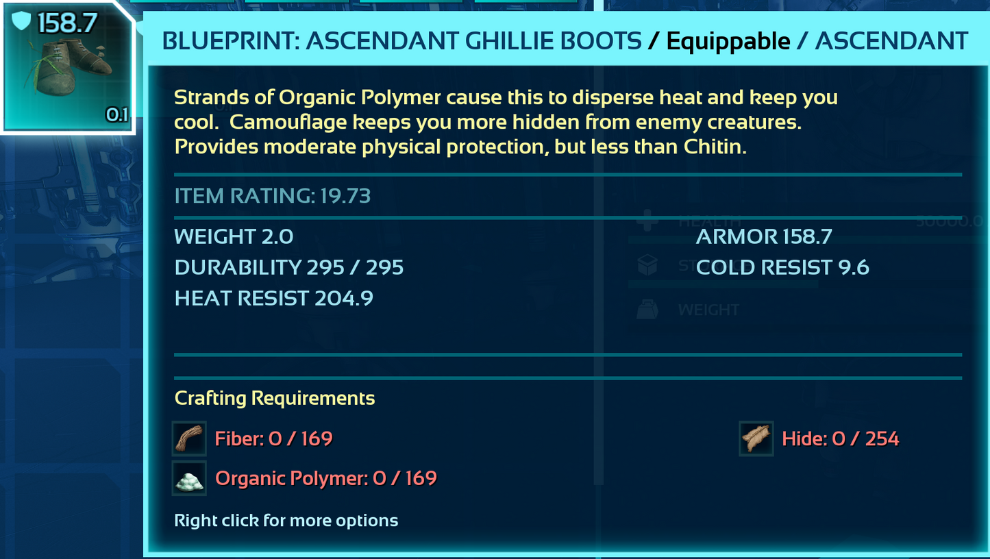 Ghillie Armor Blueprint Bp's