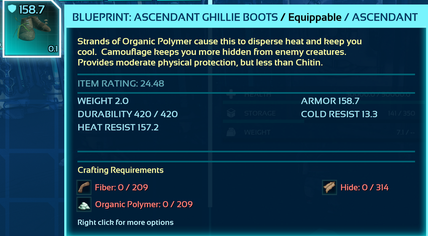 Ghillie Armor Blueprint Bp's