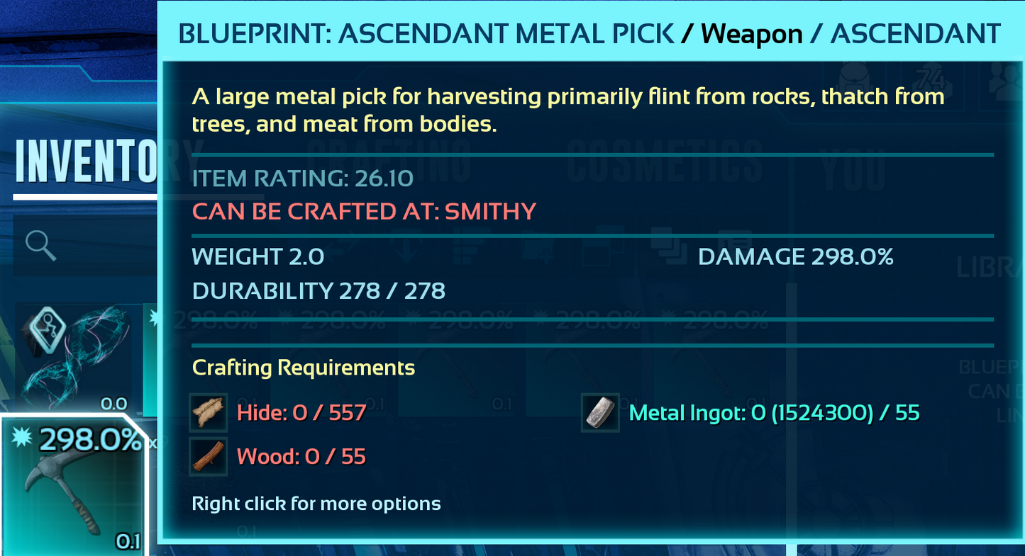 Metal Pick Blueprint