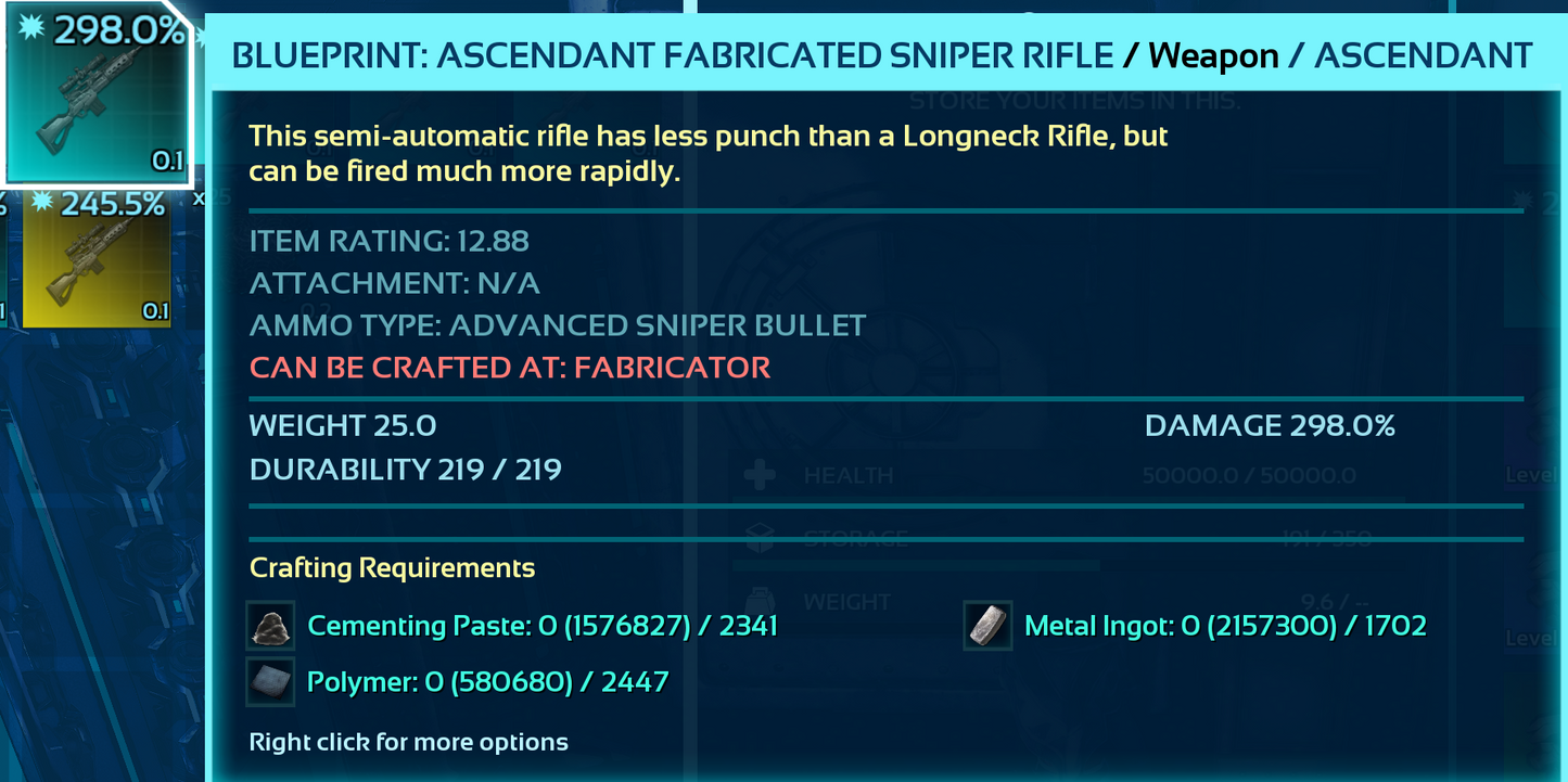 Blueprint: Sniper Rifle