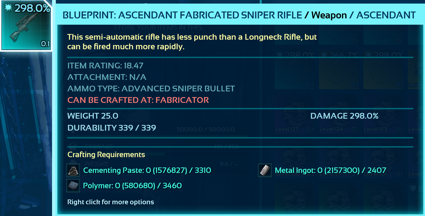Blueprint: Sniper Rifle