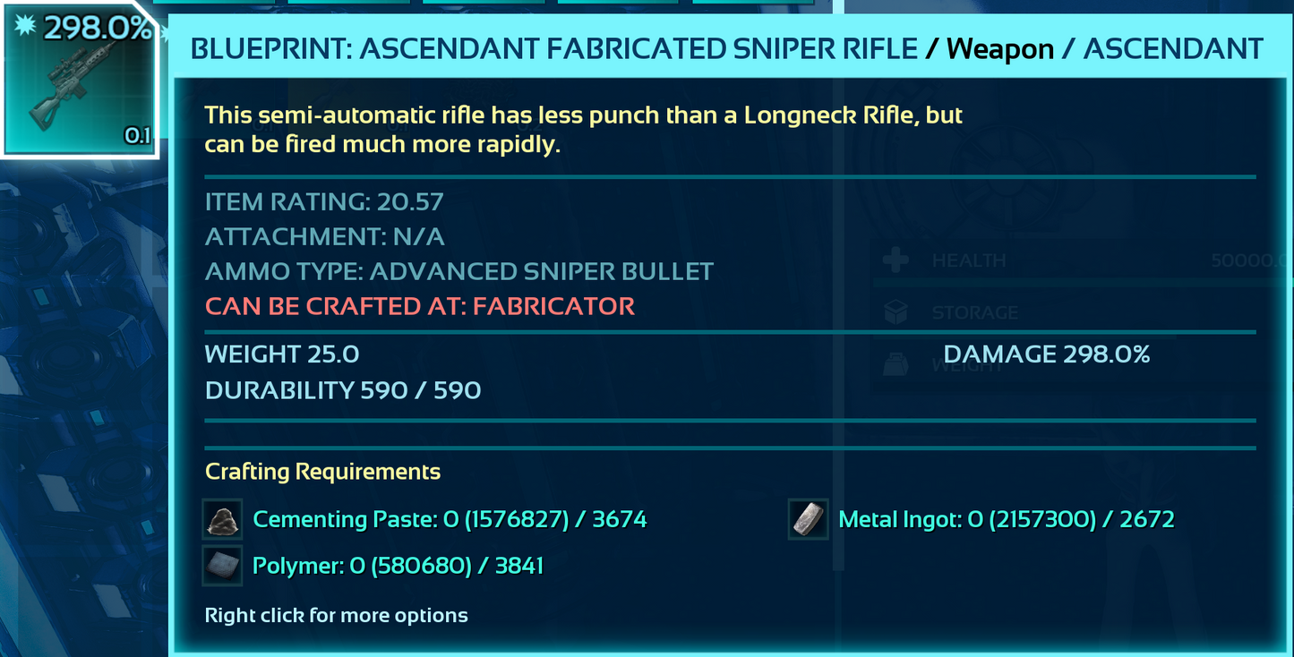 Blueprint: Sniper Rifle