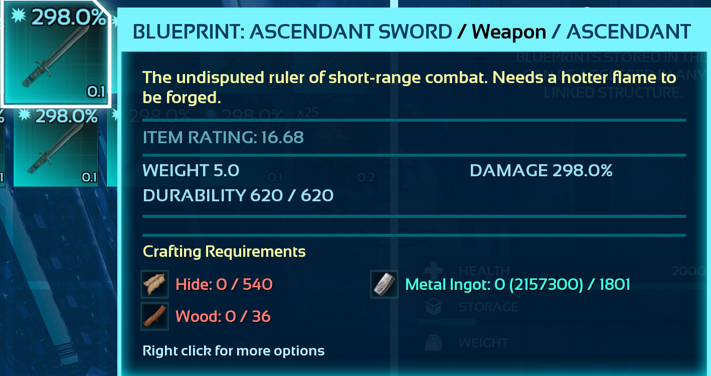 Blueprint: Sword