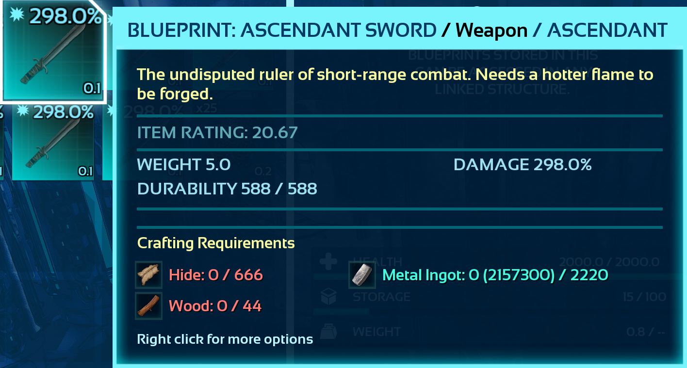 Blueprint: Sword