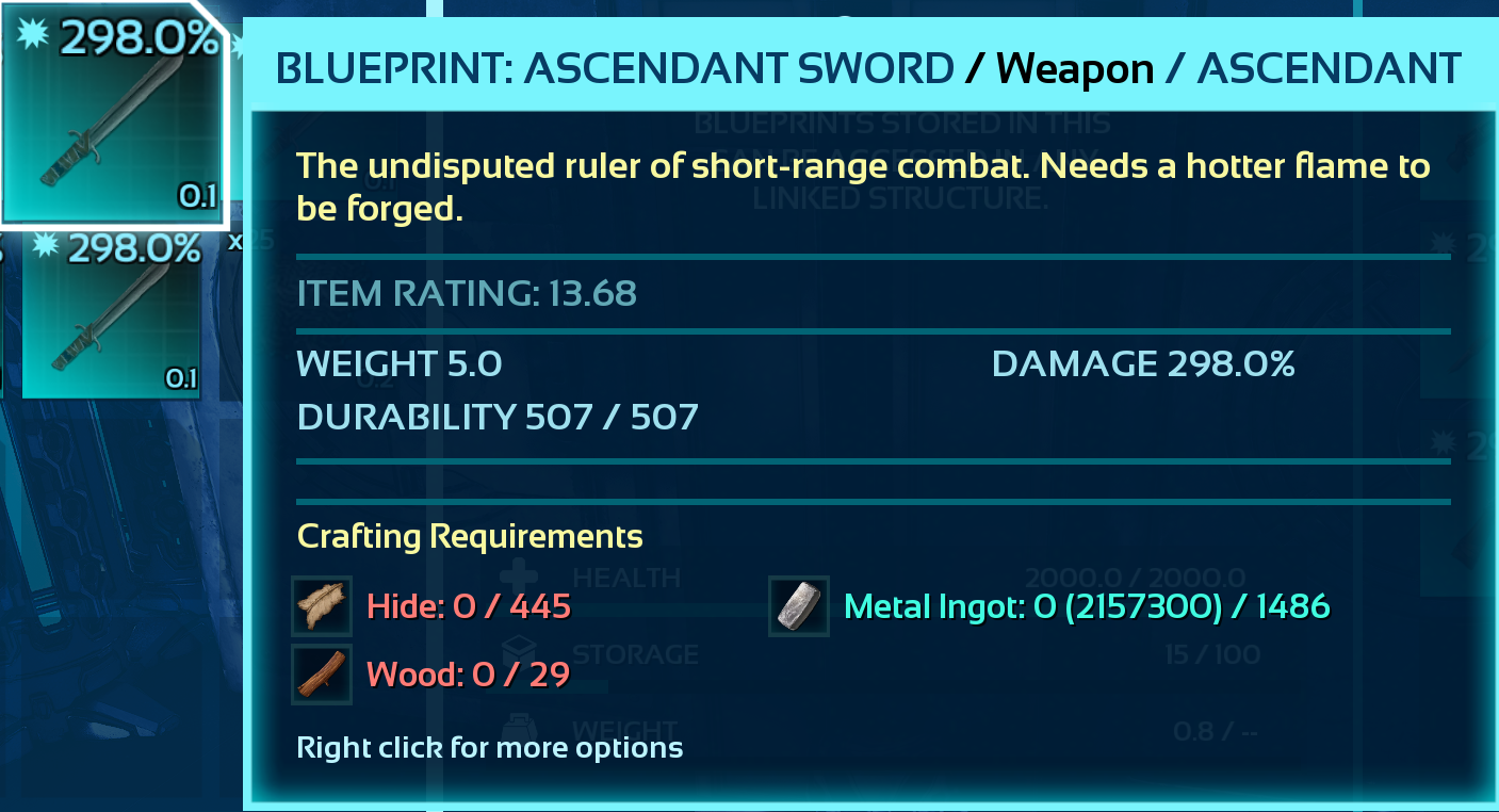 Blueprint: Sword