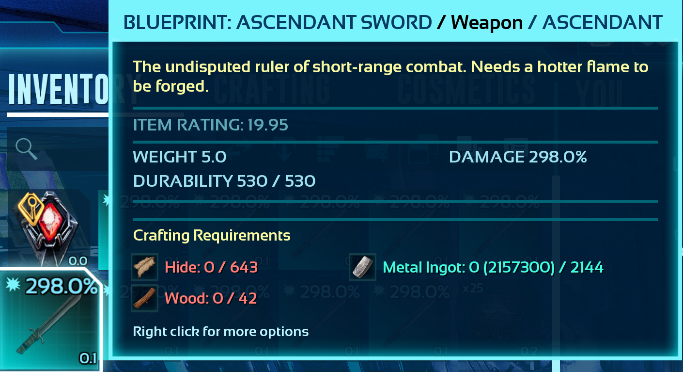 Blueprint: Sword