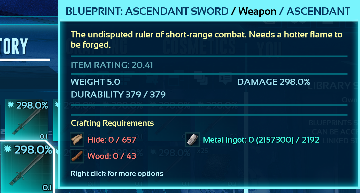 Blueprint: Sword