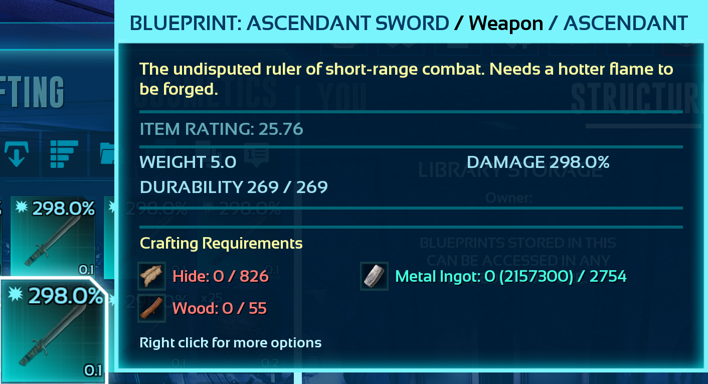 Blueprint: Sword