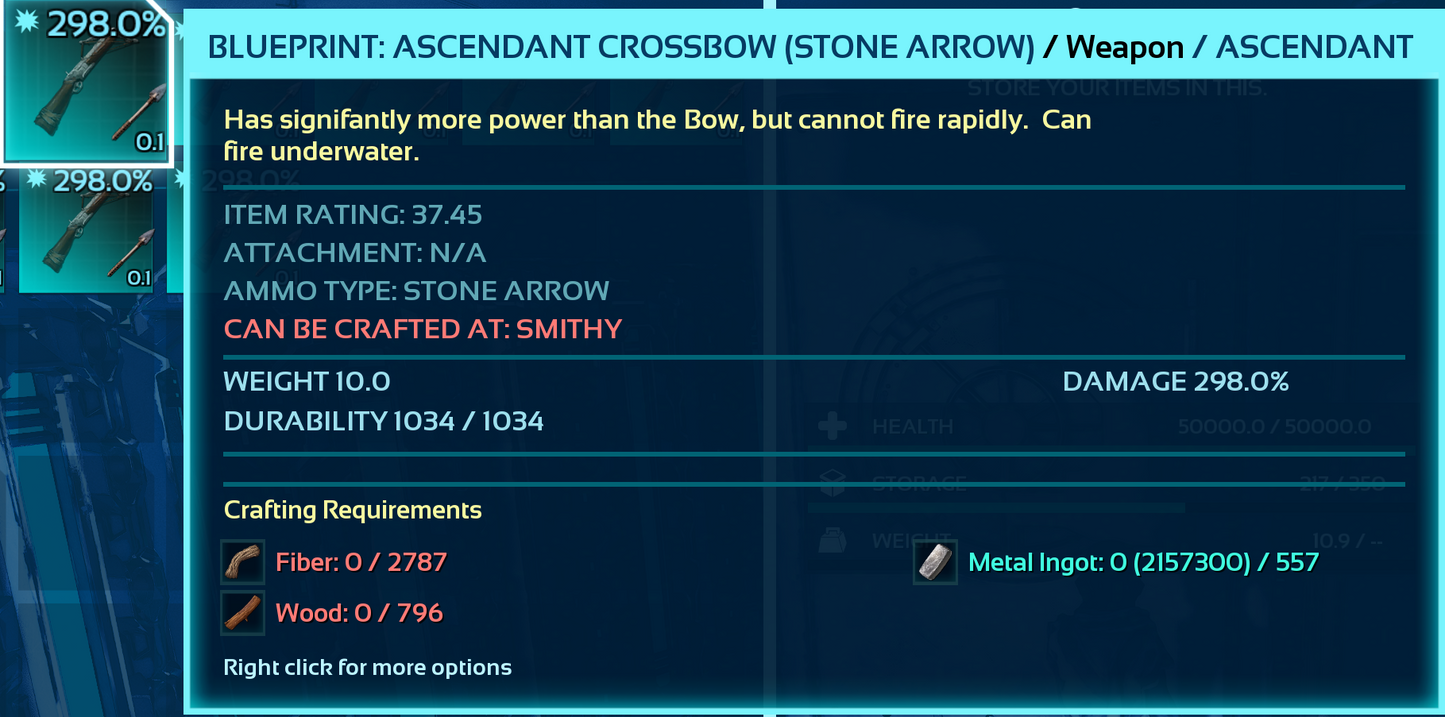 Blueprint: CrossBow