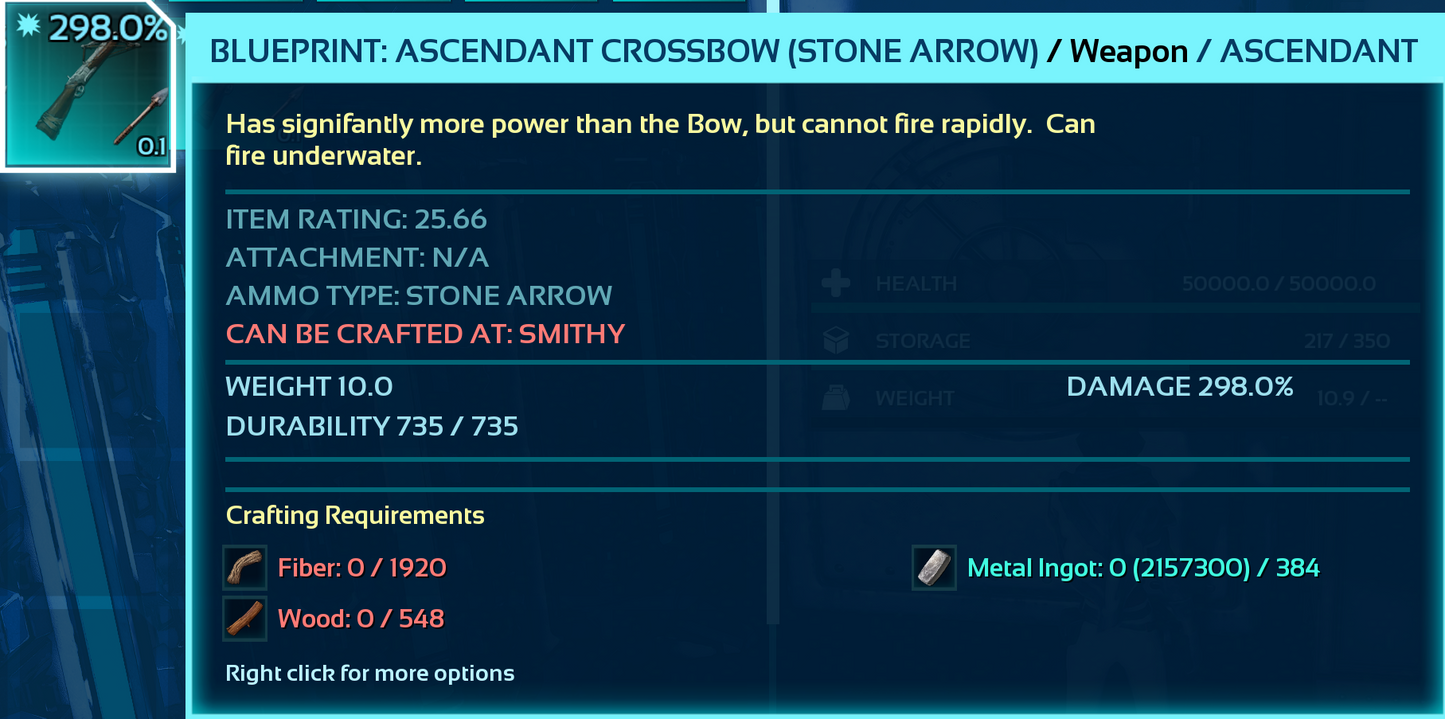 Blueprint: CrossBow