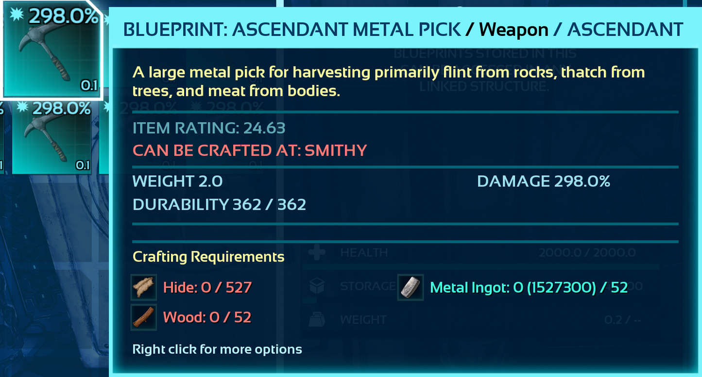 Metal Pick Blueprint