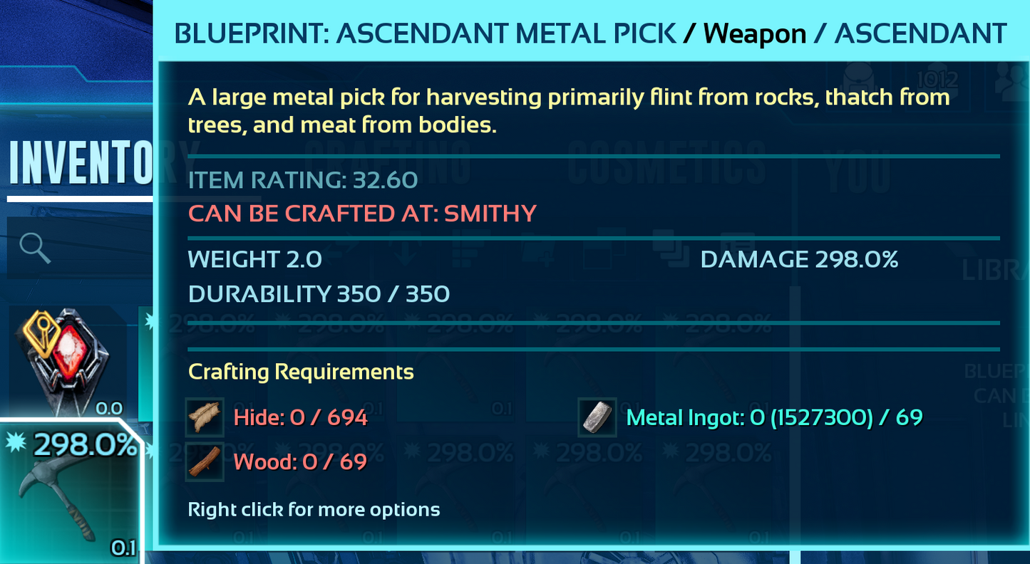 Metal Pick Blueprint