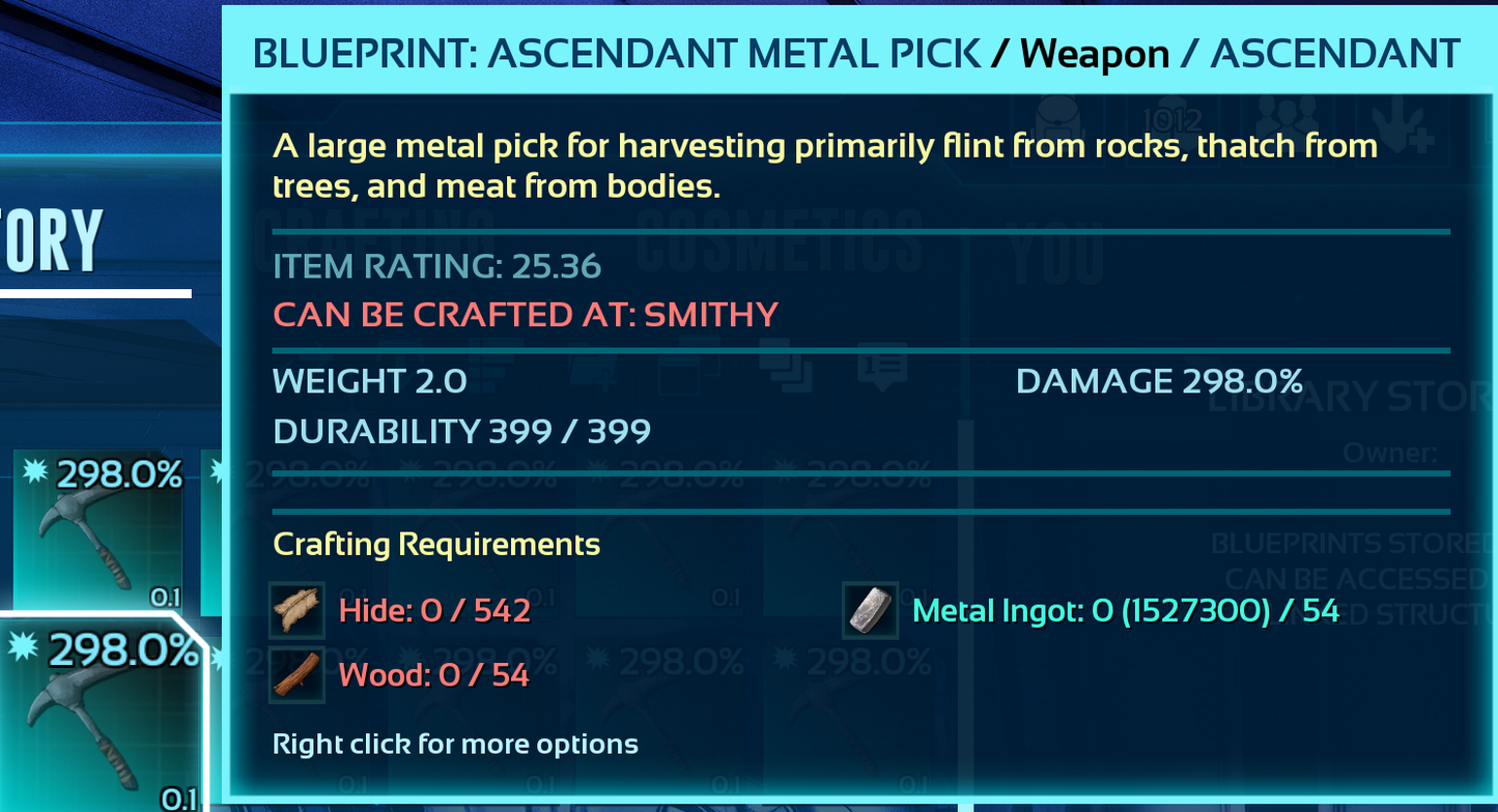 Metal Pick Blueprint