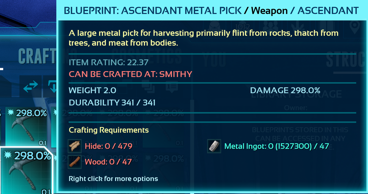 Metal Pick Blueprint