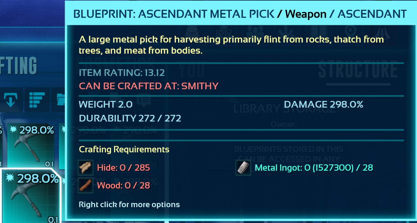 Metal Pick Blueprint