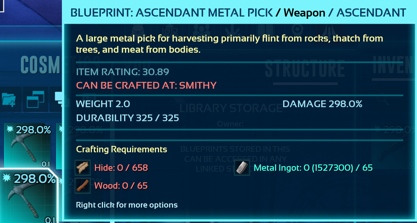 Metal Pick Blueprint