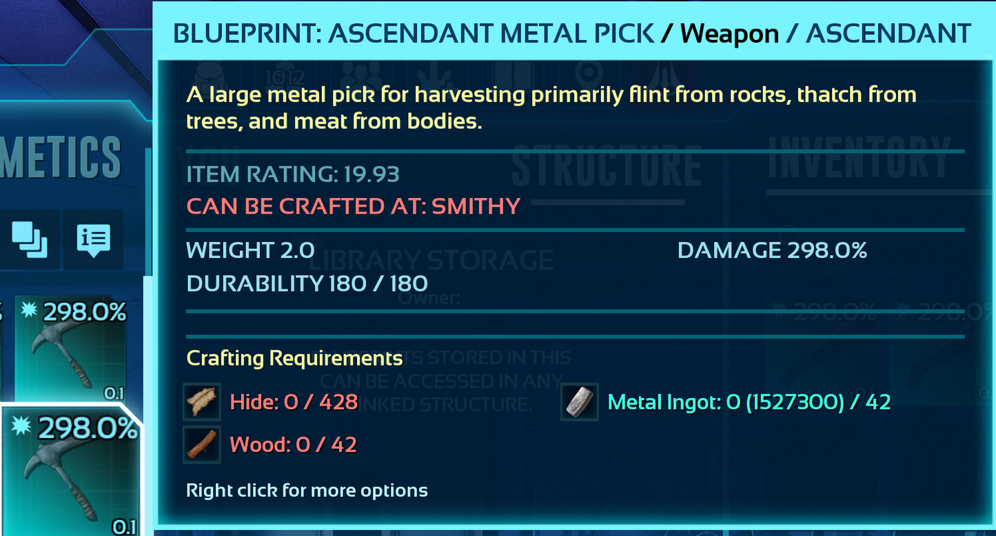 Metal Pick Blueprint