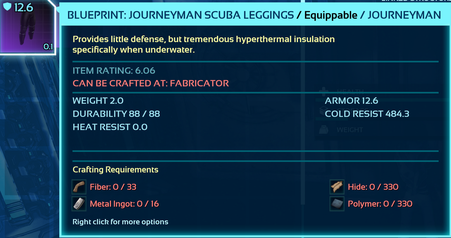 Scuba Blueprint