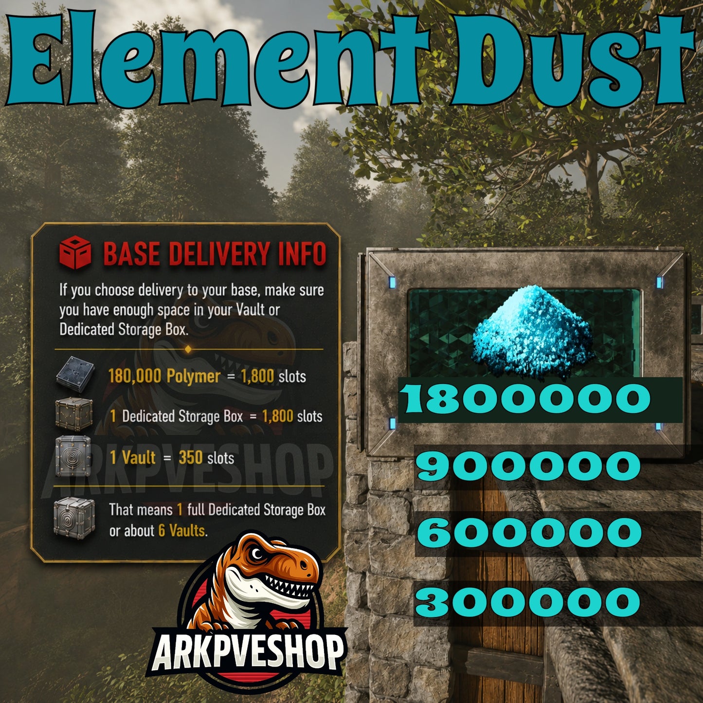 Ark Ascended Pve - Element Dust
