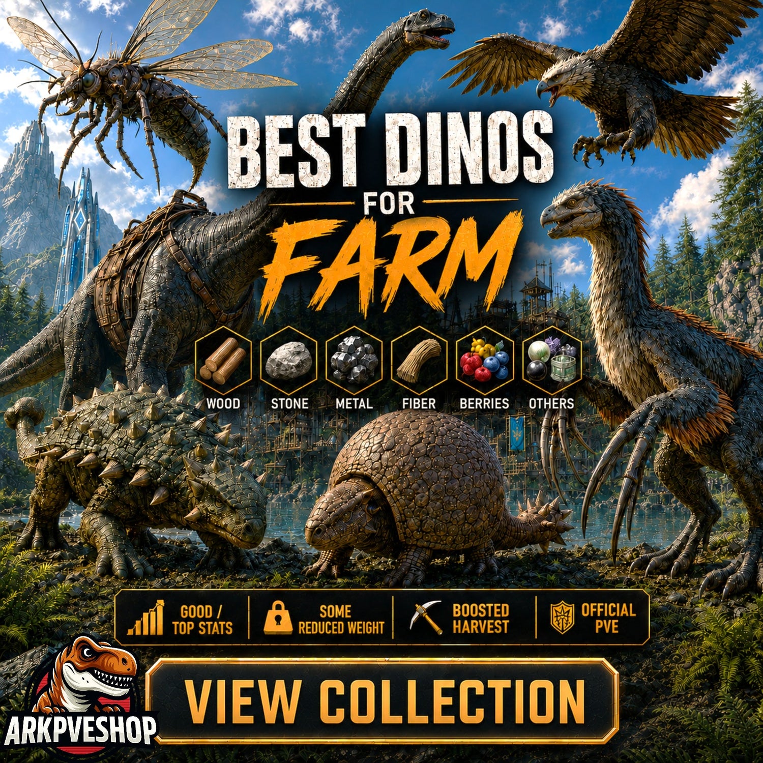 ⛏️ Farm Dinos