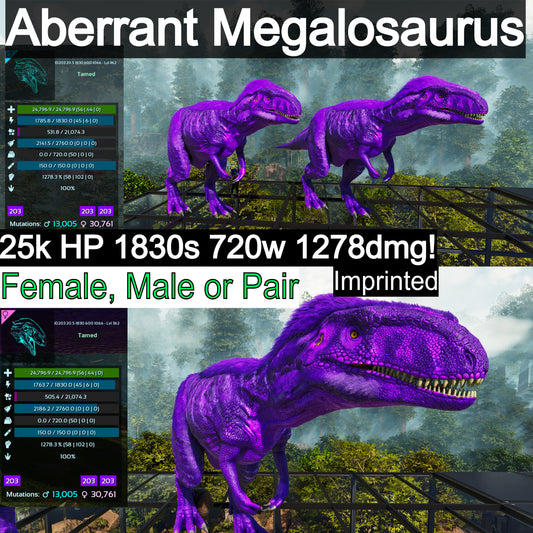 Aberrant Megalosaurus / Megalo 1278dmg