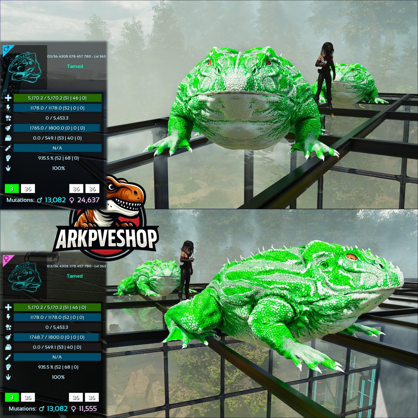 Aberrant Beelzebufo 935 - 1468.3%Melee