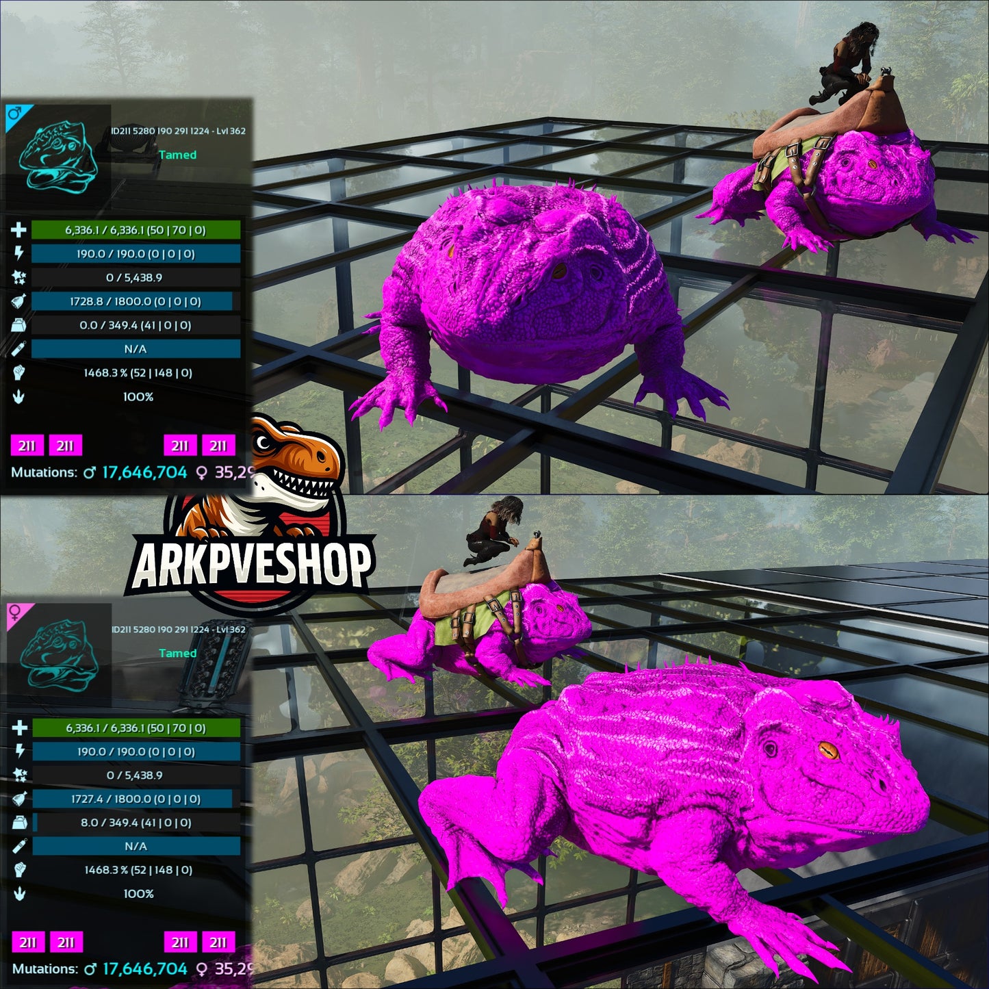 Aberrant Beelzebufo 935 - 1468.3%Melee