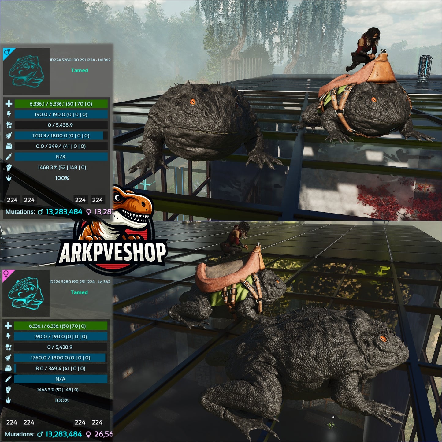 Aberrant Beelzebufo 935 - 1468.3%Melee