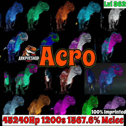 Acrocanthosaurus Acro 1567.6% Melee Damage