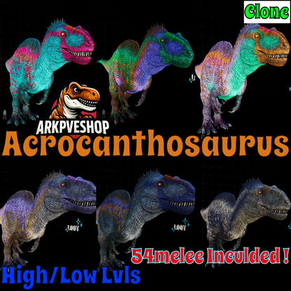 🏷️Acro Acrocanthosaurus Clone High&Low Lvl🏷️