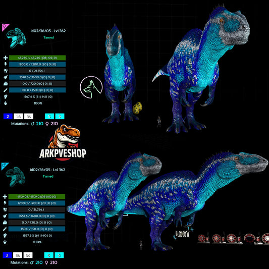 Acrocanthosaurus Acro 1567.6% Melee Damage