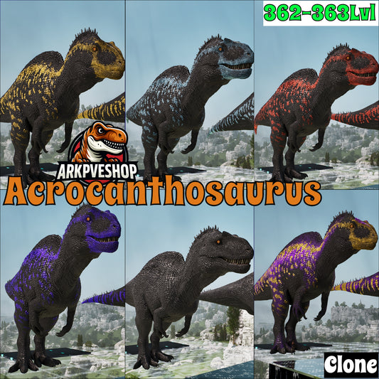 Acro Acrocanthosaurus 362-363Lvl Clone