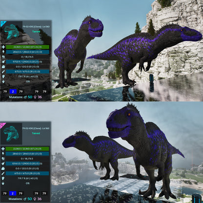Acro Acrocanthosaurus 362-363Lvl Clone