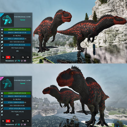 Acro Acrocanthosaurus 362-363Lvl Clone