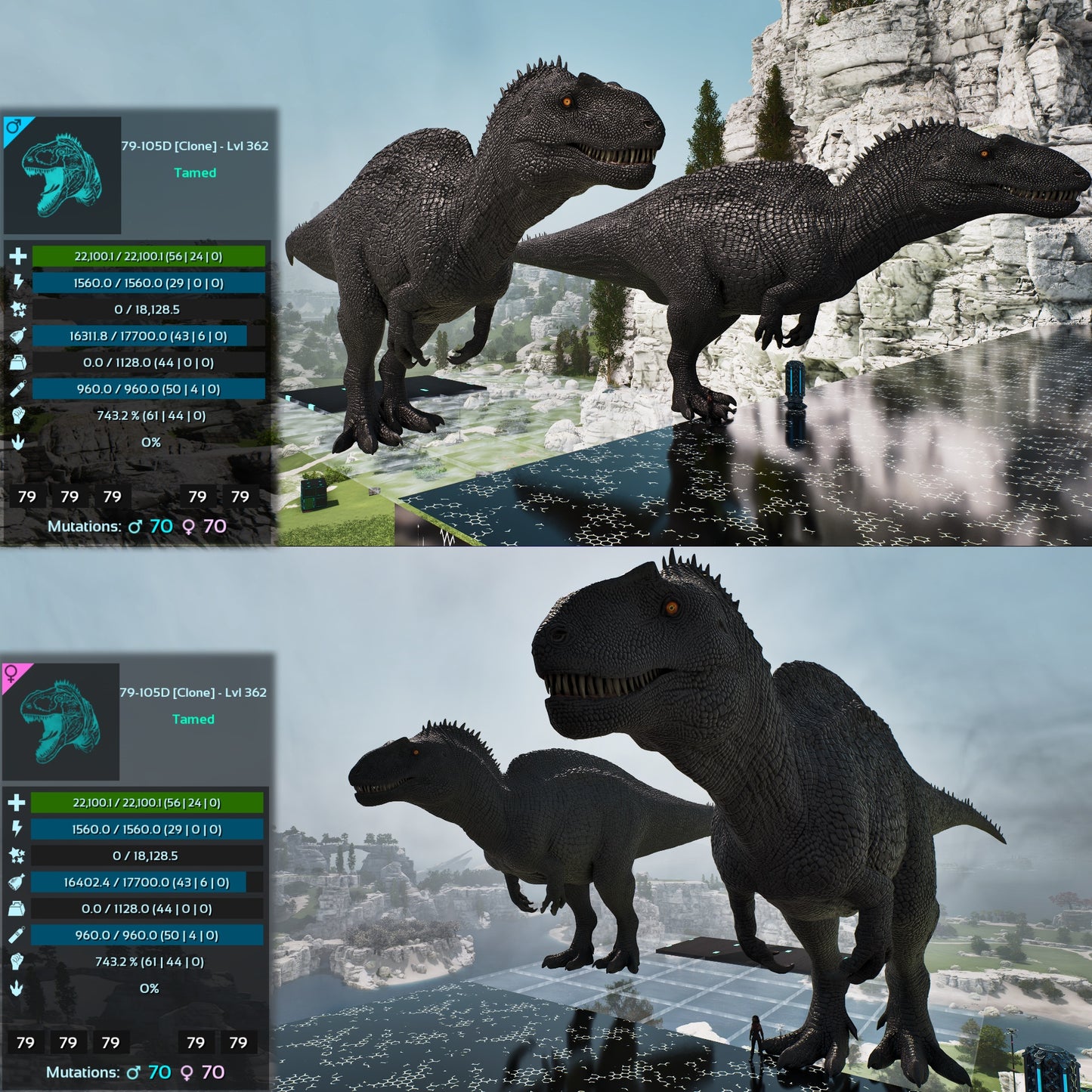 Acro Acrocanthosaurus 362-363Lvl Clone