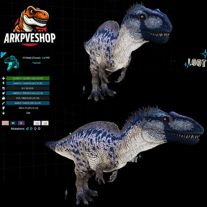 Acro Acrocanthosaurus Clone High&Low Lvl