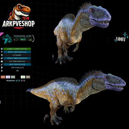 Acro Acrocanthosaurus Clone High&Low Lvl
