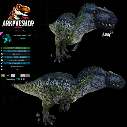 Acro Acrocanthosaurus Clone High&Low Lvl