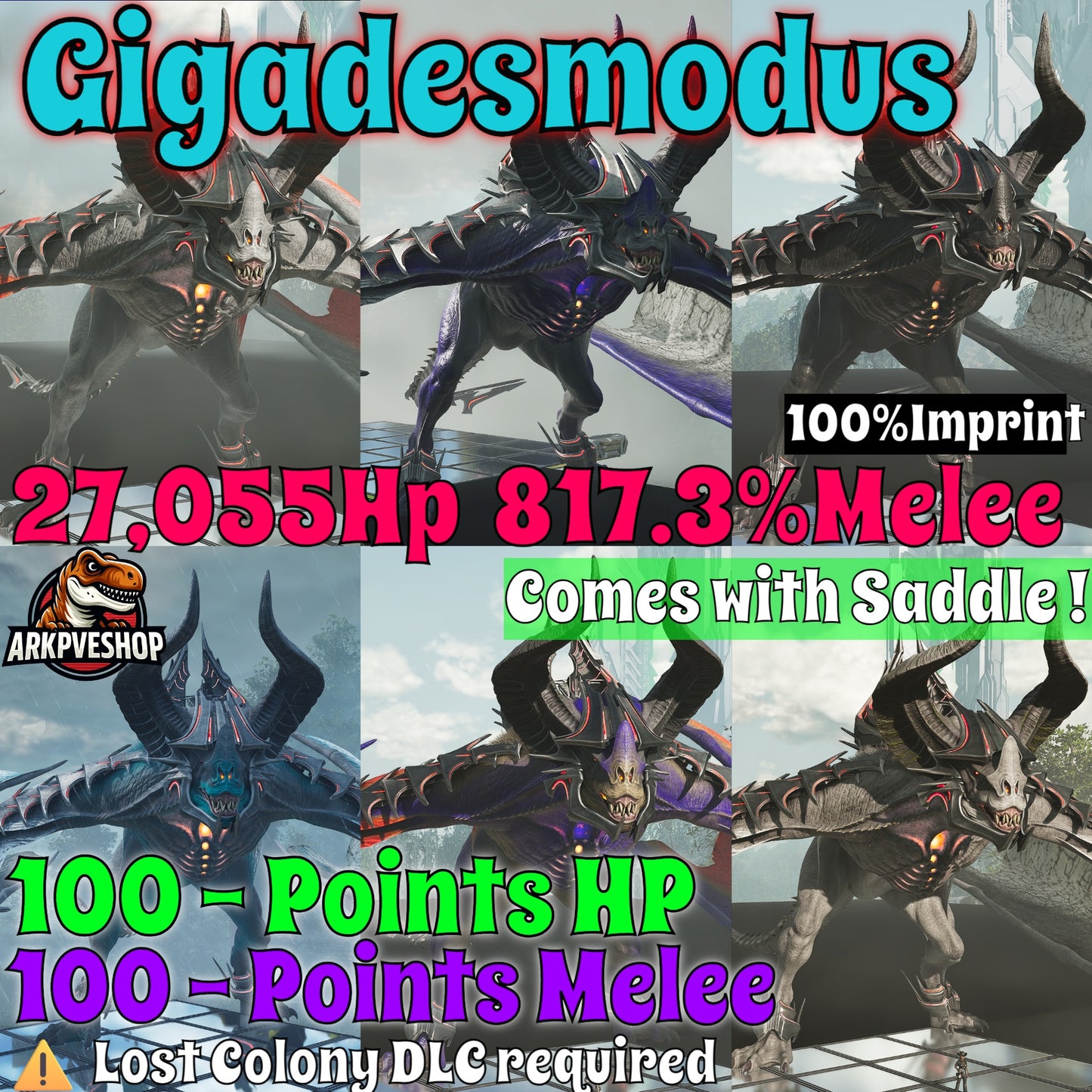 Gigadesmodus Adults best Stats include