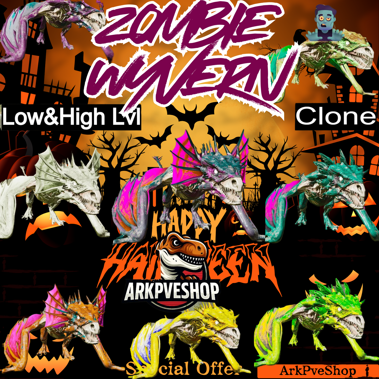 Zombie Wyvern - Clone / Event / High Level and Stats