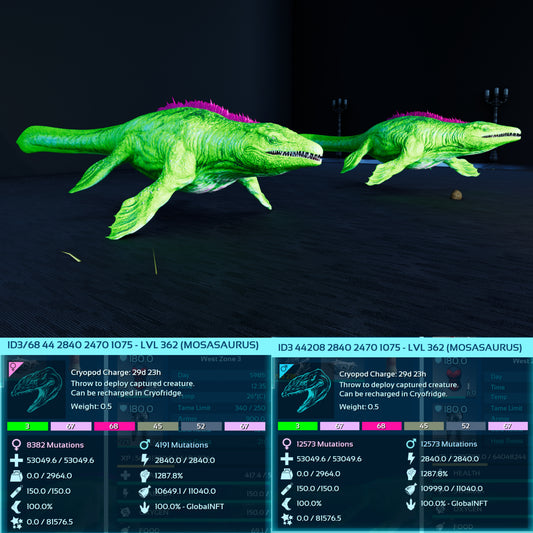 Mosasaurus 53049H 1287%melee imprinted
