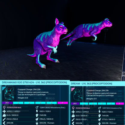 Procoptodon Max Level 362